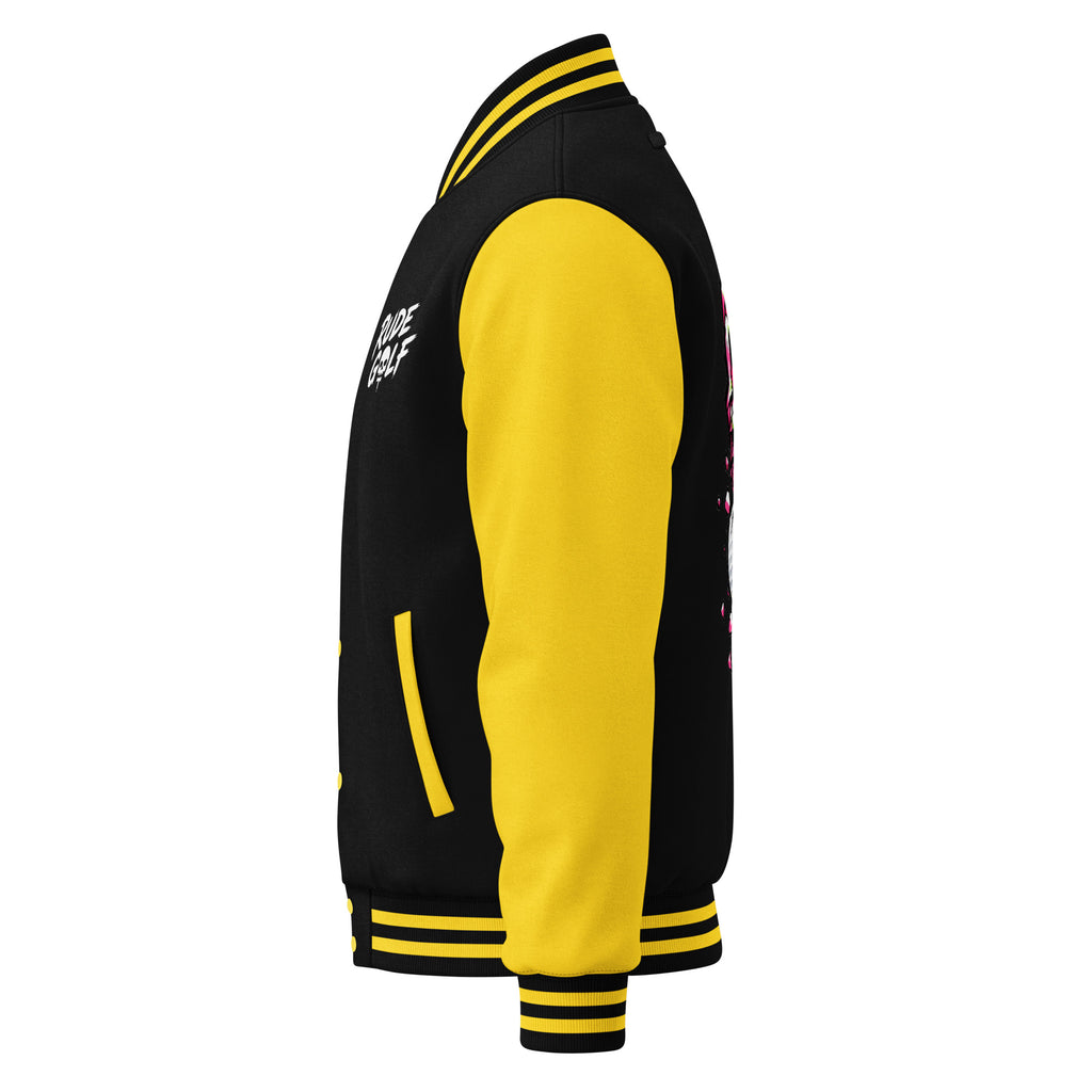 BITE THE DUST – Heavyweight Letterman Jacket — left side view
