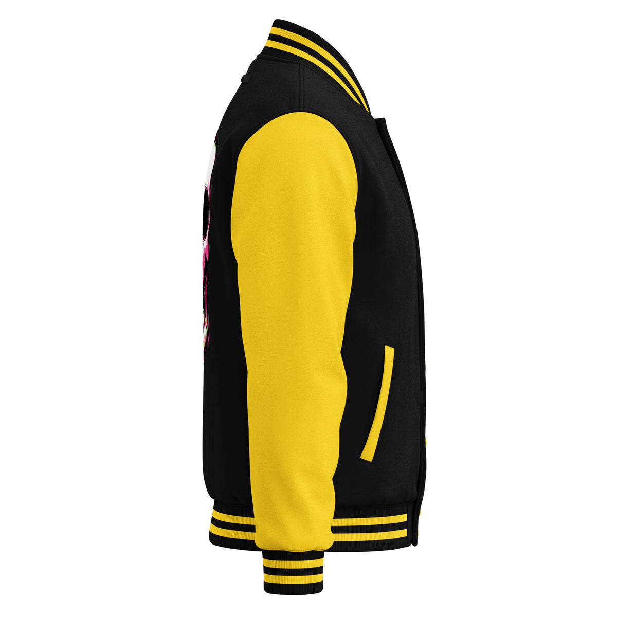 BITE THE DUST – Heavyweight Letterman Jacket — right side view