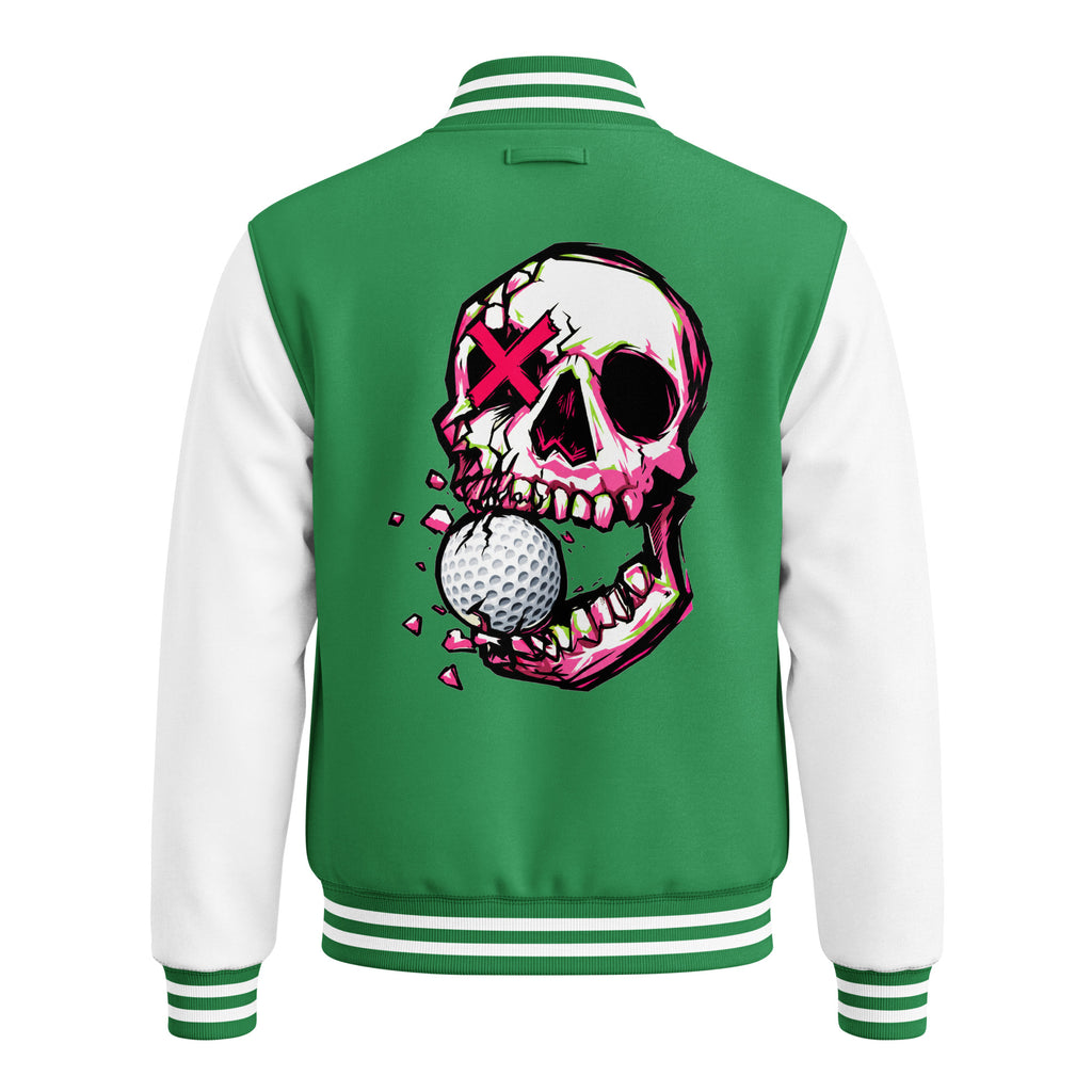 BITE THE DUST – Heavyweight Letterman Jacket — back view