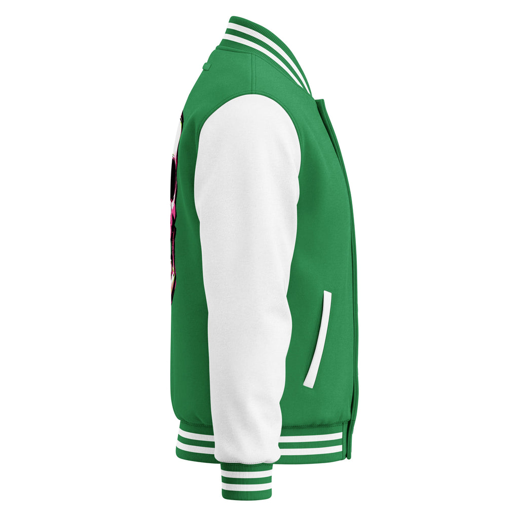 BITE THE DUST – Heavyweight Letterman Jacket — right side view
