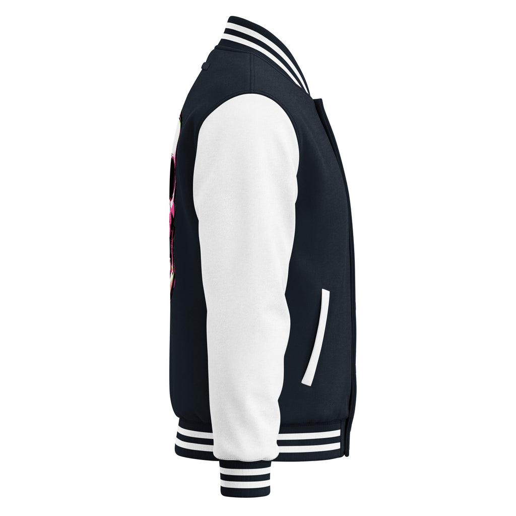 BITE THE DUST – Heavyweight Letterman Jacket — right side view