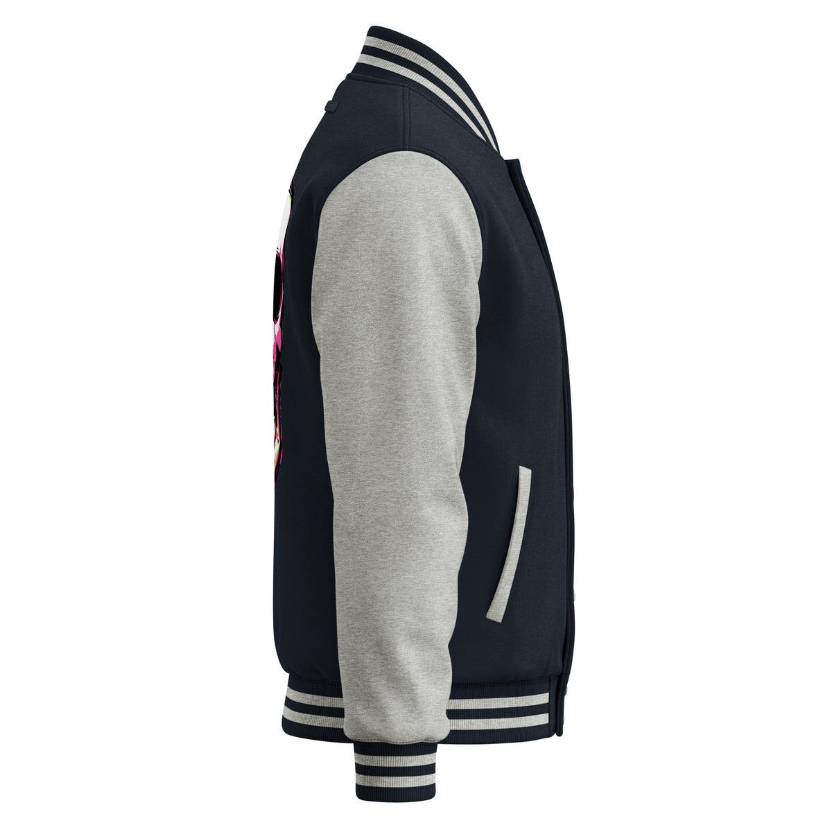 BITE THE DUST – Heavyweight Letterman Jacket — right side view