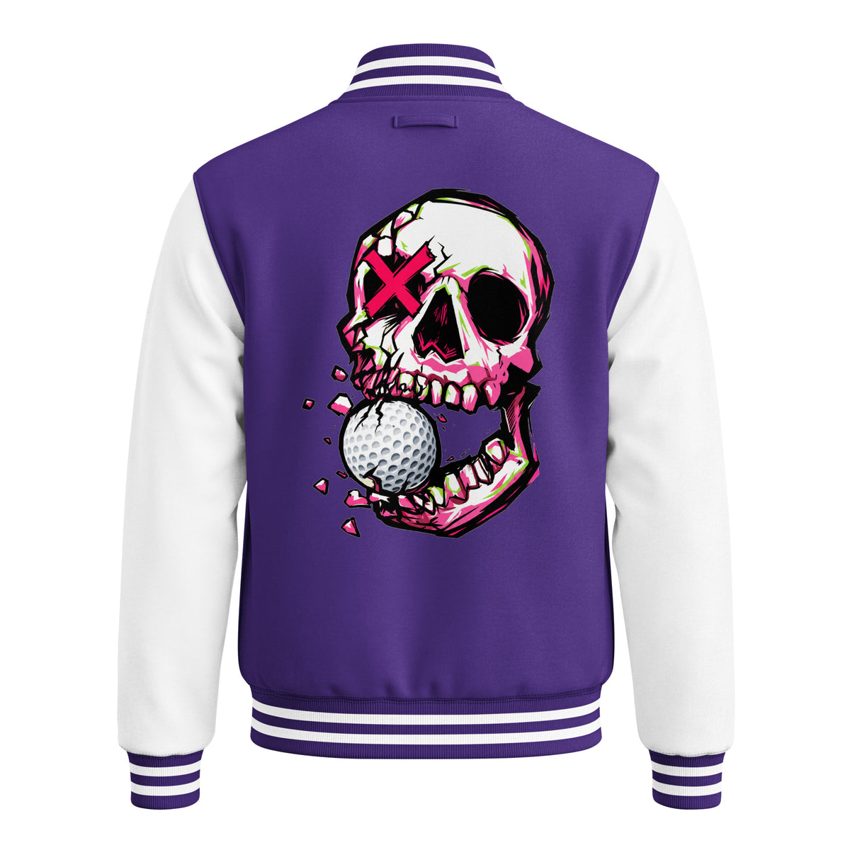 BITE THE DUST – Heavyweight Letterman Jacket — back view