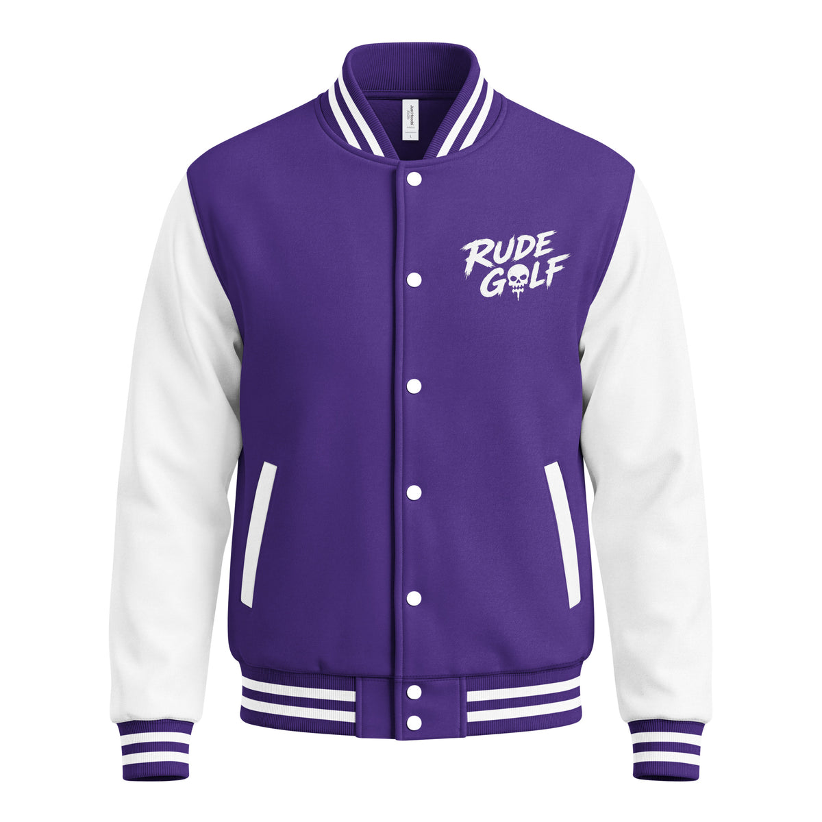 BITE THE DUST – Heavyweight Letterman Jacket — front view