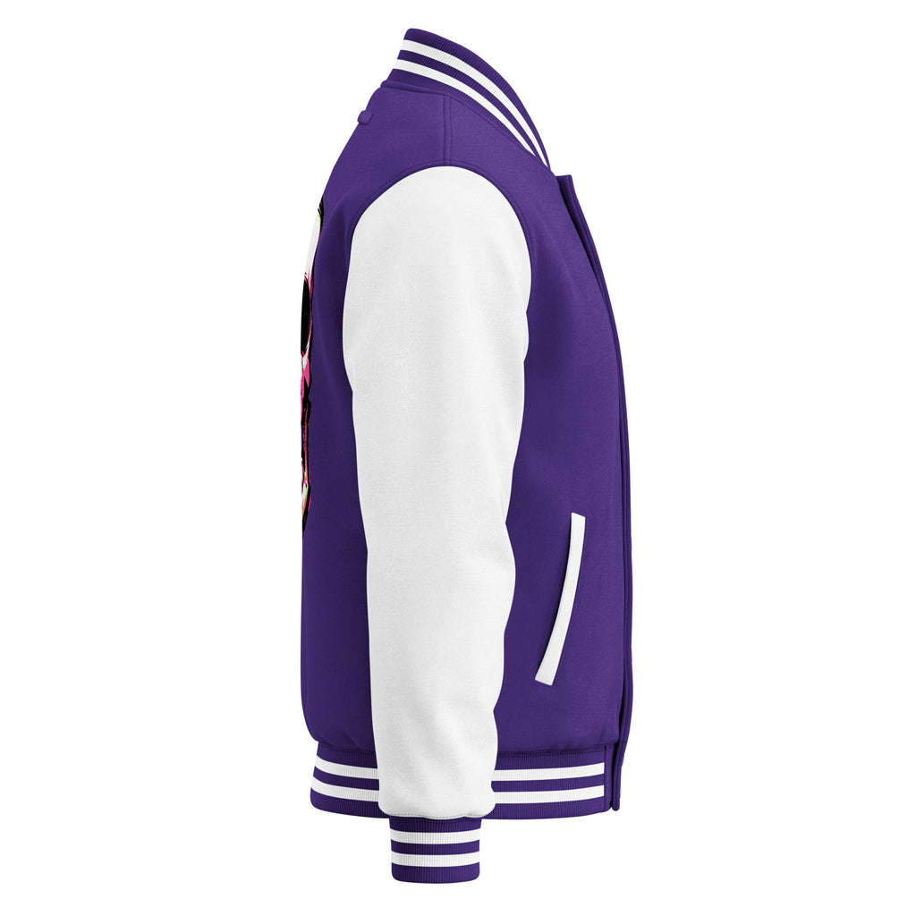 BITE THE DUST – Heavyweight Letterman Jacket — right side view