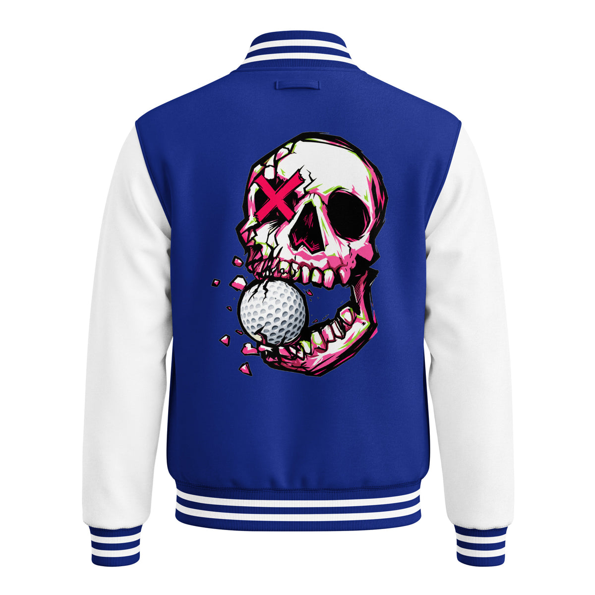 BITE THE DUST – Heavyweight Letterman Jacket — back view