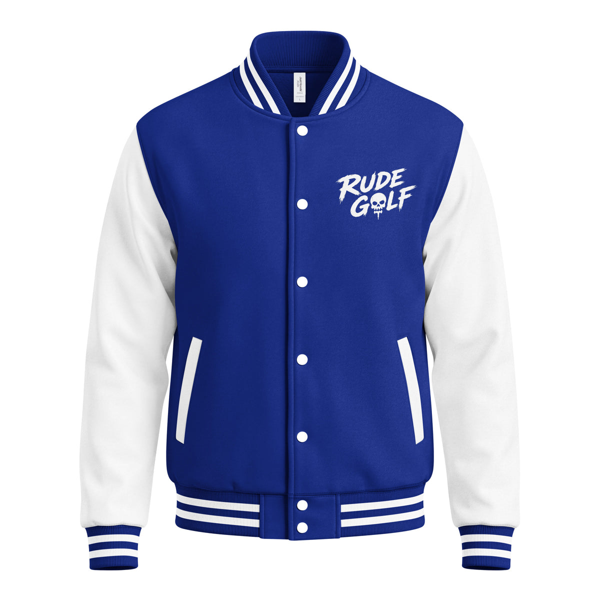 BITE THE DUST – Heavyweight Letterman Jacket — front view