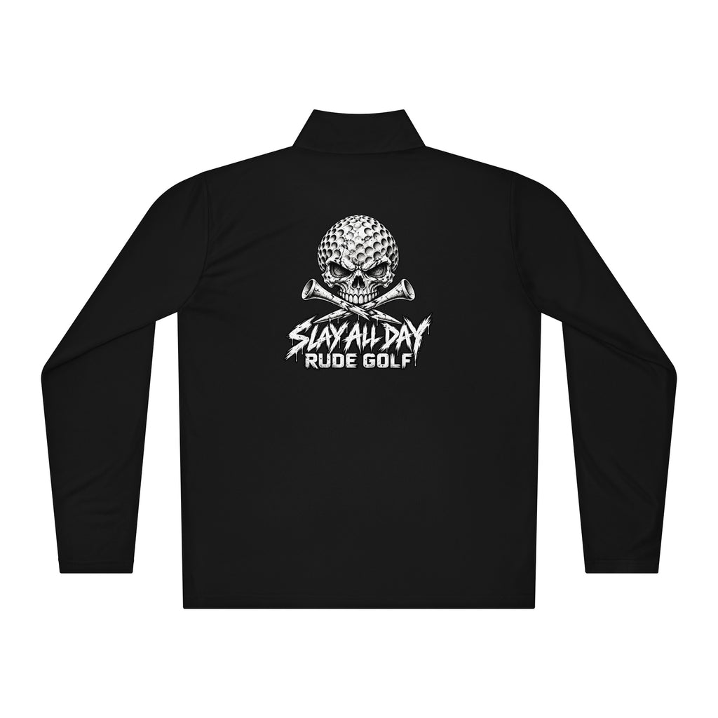 RUDE GOLF — Lightweight Performance Quarter-Zip — back view