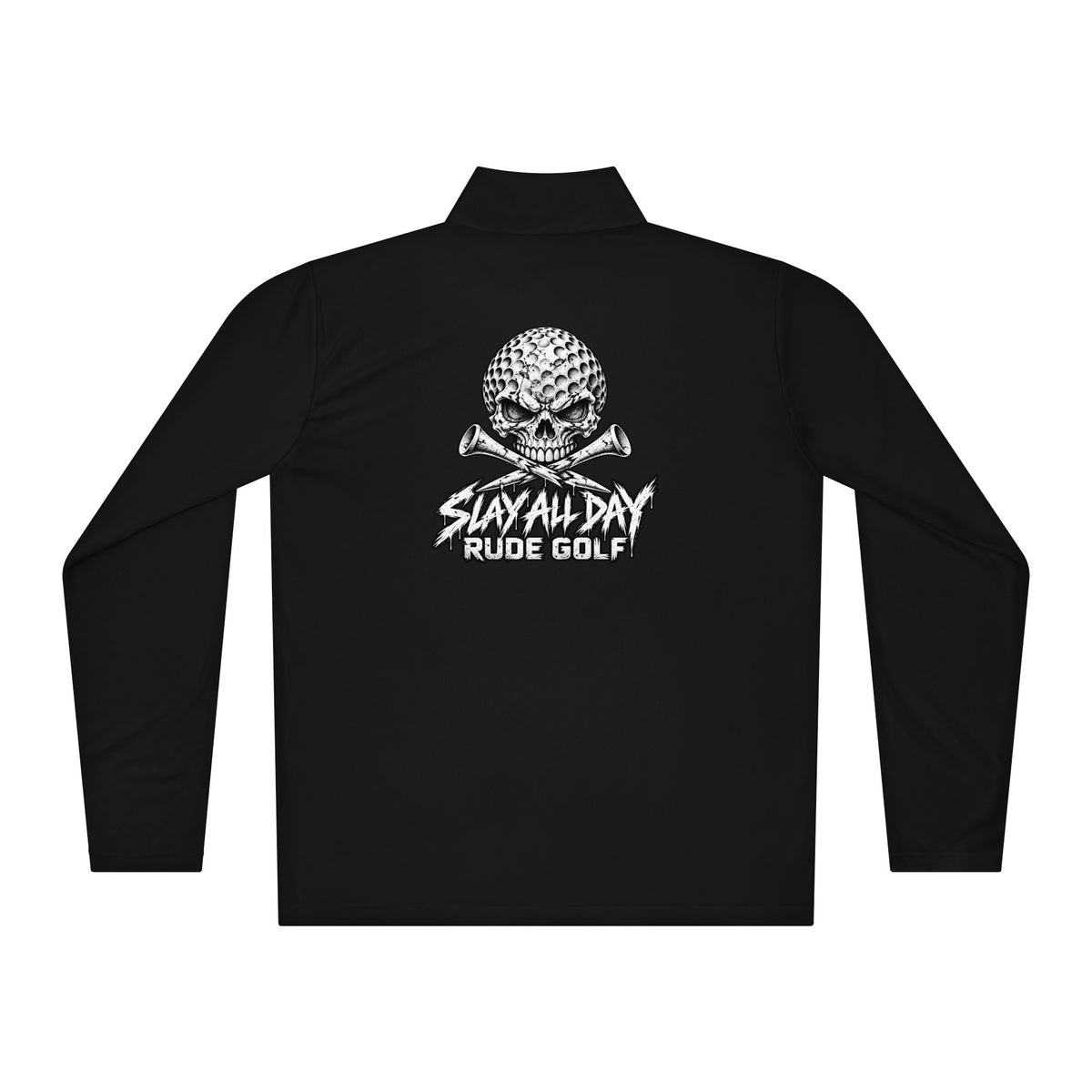 RUDE GOLF — Lightweight Performance Quarter-Zip — back view