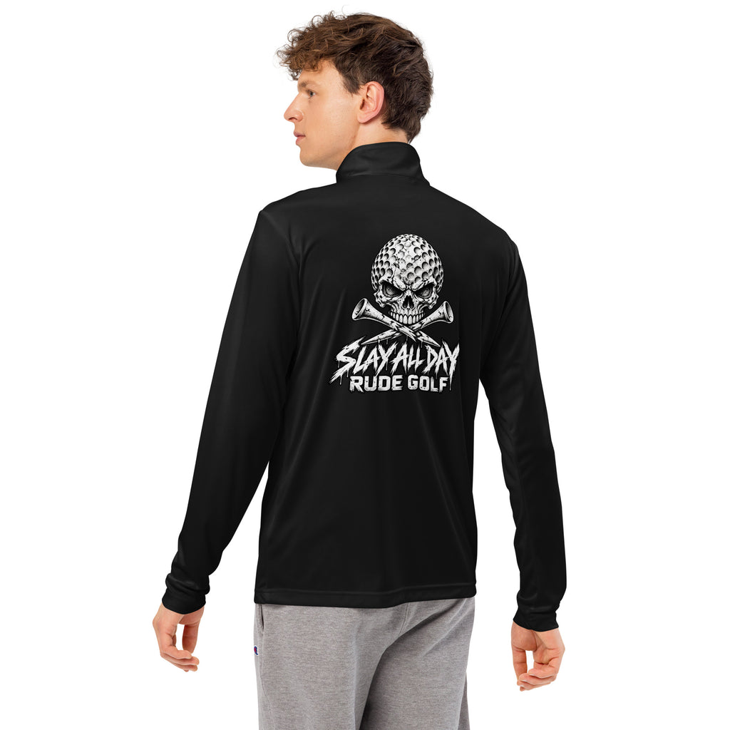RUDE GOLF — Lightweight Performance Quarter-Zip — back view