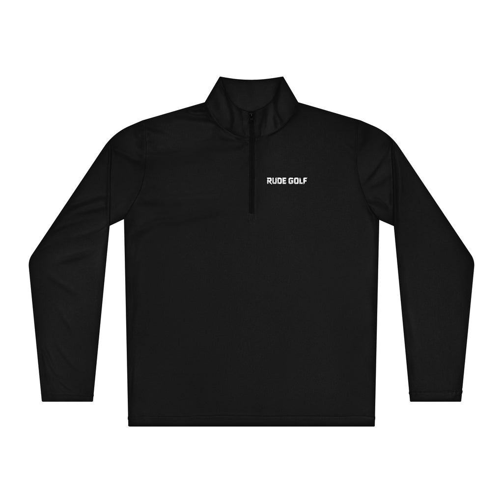 RUDE GOLF — Lightweight Performance Quarter-Zip — front view