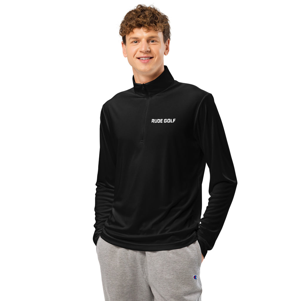 RUDE GOLF — Lightweight Performance Quarter-Zip — front view