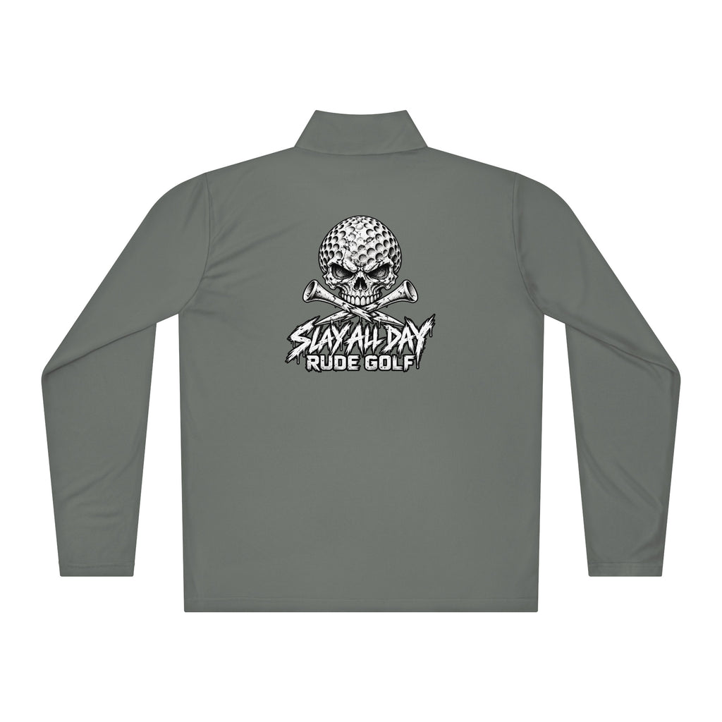 RUDE GOLF — Lightweight Performance Quarter-Zip — back view