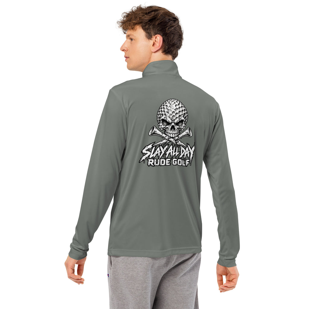 RUDE GOLF — Lightweight Performance Quarter-Zip — back view
