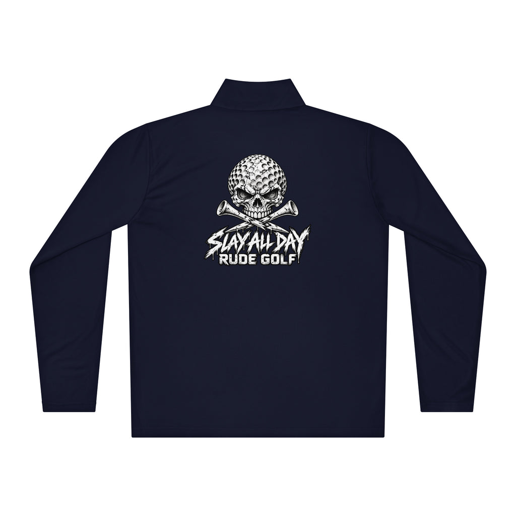 RUDE GOLF — Lightweight Performance Quarter-Zip — back view