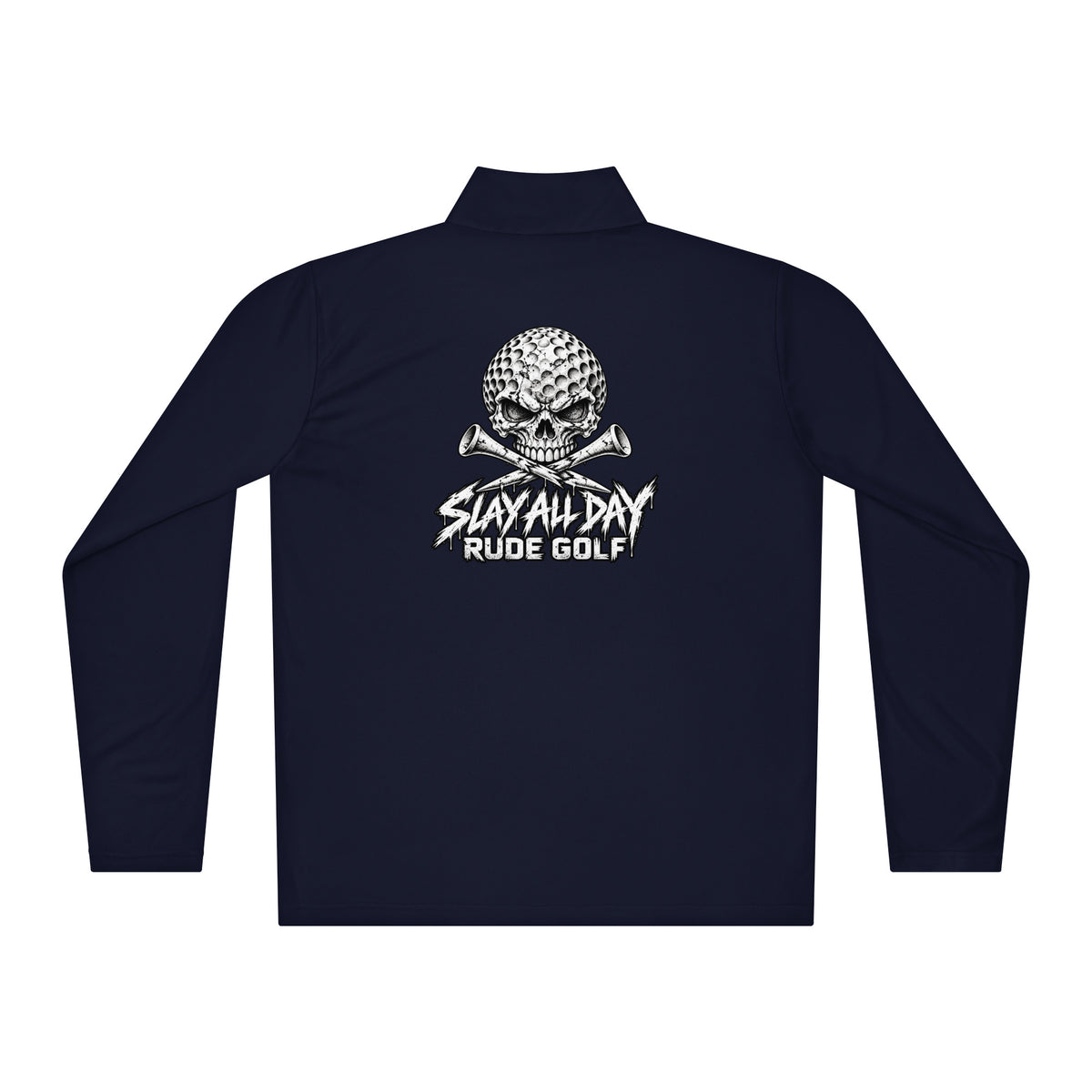 RUDE GOLF — Lightweight Performance Quarter-Zip — back view