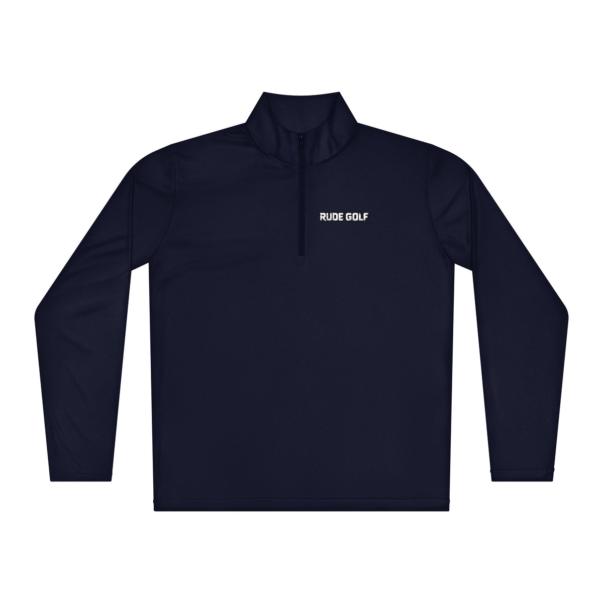 RUDE GOLF — Lightweight Performance Quarter-Zip — front view
